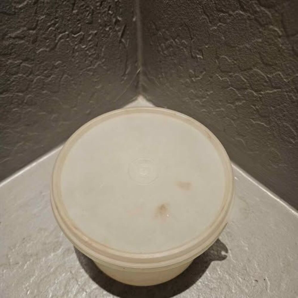 Vintage Tupperware Round Storage Container with Lid